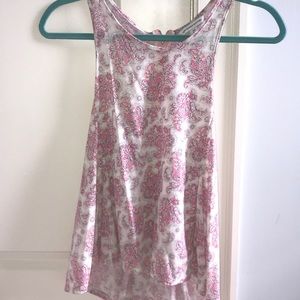 Soft Pink/Gray Tank Top